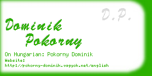 dominik pokorny business card